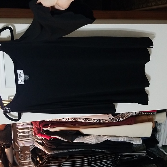 Paris line blouse with sparkles at shoulder size s - Picture 1 of 6